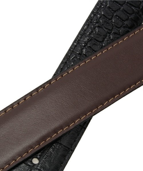 CROWDED CLOSET（クラウデッドクローゼット）の「リバーシブル革ベルト【30mm幅】（ベルト・メンズ・ブラック/ブラウン/キャメル・FREE）」の9枚目の写真