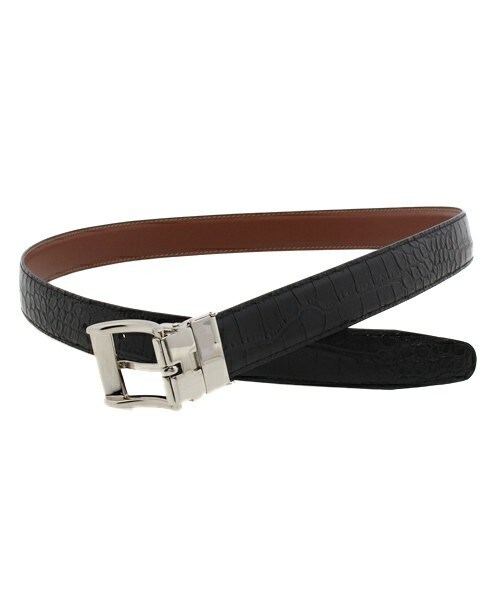 CROWDED CLOSET（クラウデッドクローゼット）の「リバーシブル革ベルト【30mm幅】（ベルト・メンズ・ブラック/ブラウン/キャメル・FREE）」の7枚目の写真