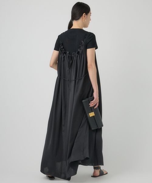 極美品　chaos ジェーンワンピース ブラック　サテンワンピース Chaos（カオス）の「ジェーンワンピース（）」 - WEAR
