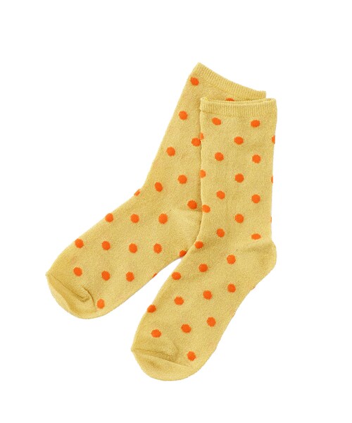 3coins（3coins）の「ドットラメソックス（ソックス/靴下・ホワイト/イエロー/ブルー・FREE）」の3枚目の写真