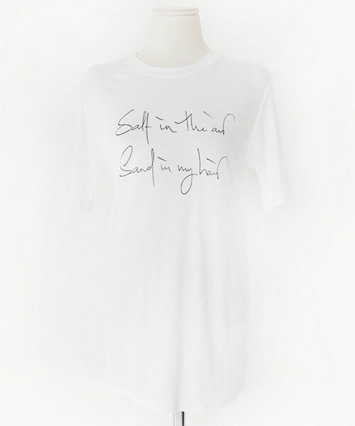 DHOLIC（ディーホリック）の「salt in the air　ロゴTシャツ（Tシャツ/カットソー・レディース・ベージュ/ブラック/ホワイト・FREE）」の2枚目の写真