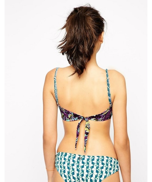 Maaji 水着 : [Maaji] ビキニトップ Twister Jade Reversible