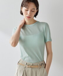 Whim Gazette シアーストレッチプルオーバー　グレージュ ウィムガゼット Whim Gazette シアーストレッチプルオーバー