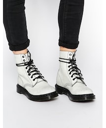 Dr. Martens | Dr Martens Core Pascal White/Black 8 Eye Ankle Boots(ブーツ)