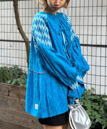 CIAOPANIC | 【HELLO.SANFRANCISCO/ハローサンフランシスコ】ショルダー刺繍チュニックワンピ(トップス)