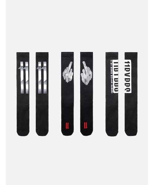 SOCK1B (X3) Logo Socks