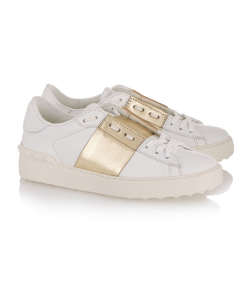 VALENTINO（ヴァレンティノ）の「Valentino Metallic-paneled leather sneakers（スニーカー・レディース・White・IT38/IT36/IT36.5/IT39.5/IT37/IT37.5/IT38.5/IT40/IT39/IT35）」の3枚目の写真