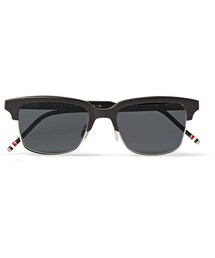 THOM BROWNE | Thom Browne Acetate and Metal Square-Frame Sunglasses(サングラス)