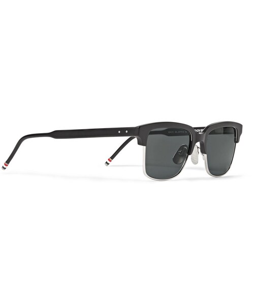 THOM BROWNE（トムブラウン）の「Thom Browne Acetate and Metal Square-Frame Sunglasses（サングラス・メンズ・Black・One Size）」の2枚目の写真