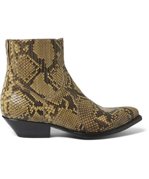 小物 Saint Laurent Python western Saint Laurent（サンローラン）の「Saint Laurent Python Cowboy Boots