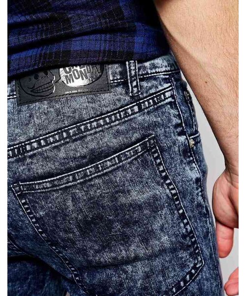 CHEAP MONDAY（チープマンデイ）の「Cheap Monday Jeans Tight Skinny Fit Blue Blitz Acid（デニムパンツ・メンズ・blueblitz・W33 L34/W26 L30/W26 L32/W27 L32/W28 L32/W28 L34/W29 L32/W29 L34/W30 L32/W30 L34/W31 L32/W31 L34/W32 L32/W32 L34/W36 L34/W34 L32/W33 L32/W34 L34）」の2枚目の写真