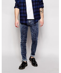 CHEAP MONDAY | Cheap Monday Jeans Tight Skinny Fit Blue Blitz Acid(デニムパンツ)