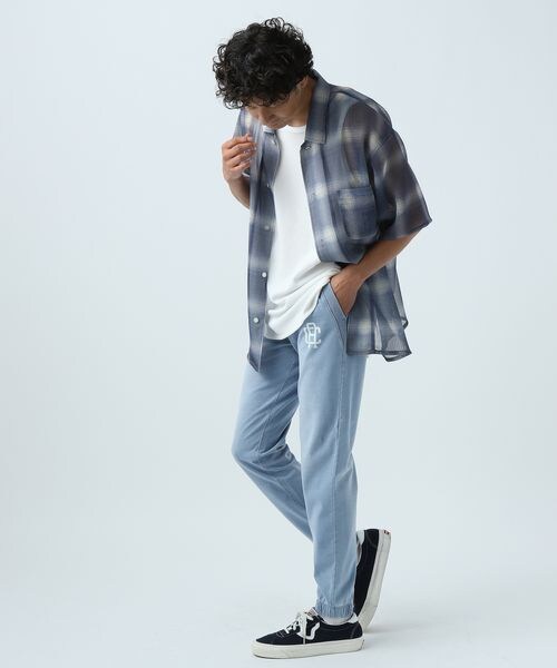 BAYFLOW（ベイフロー）の「インディゴスウェットパンツ（その他・ライトブルー83/ダークブルー86・M/L）」の3枚目の写真