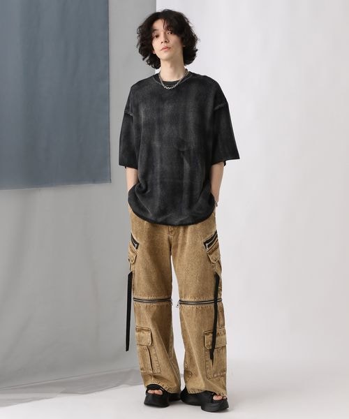 新品未使用品HARE 2wayデニムカーゴパンツ HARE（ハレ）の「2WAY-ZIPカーゴデニムパンツ(HARE)（デニム