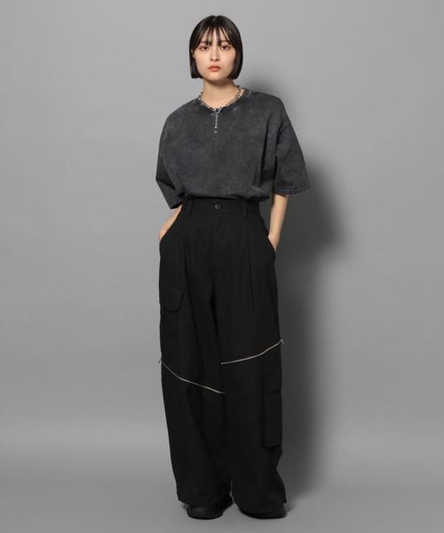 PAGEBOY（ページボーイ）の「Anui/アシメZIPパラシュートパンツ
