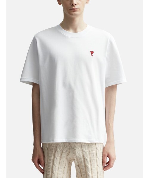 ★AMI★de Coeur Boxy Fit T-Shirt★大人気★ T-Shirt Unisexe Coupe Boxy - Ami De Coeur Blanc | AMI PARIS