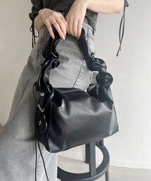 one after another NICE CLAUP | ハートミラーチャーム付ドロストBAG(ハンドバッグ)