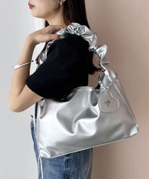 one after another NICE CLAUP | ハートミラーチャーム付ドロストBAG (ハンドバッグ)