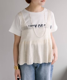 PUAL CE CIN | ニットフレアビスチェ(ニット/セーター)