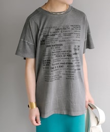 PUAL CE CIN | 2WAYマルチロゴプリントT(Tシャツ/カットソー)