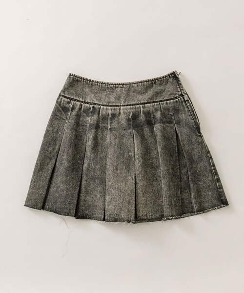 OLIVE des OLIVE(オリーブデオリーブ)の「デニムプリーツミニスカート(デニムスカート・レディース・ピンク/ブルー/スミクロ・FREE)」の2枚目の写真