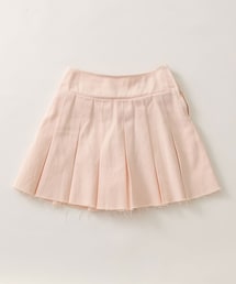 デニムプリーツミニスカート