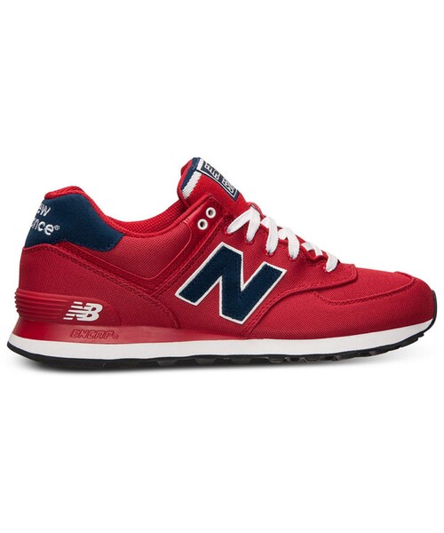 NEW BALANCE(ニューバランス)の「New Balance Men's 574 Pique Polo Casual Sneakers from Finish Line(スニーカー・メンズ・RED・10/7/9.5/7.5/10.5/8/11/11.5/8.5/12/13/14/9)」の6枚目の写真