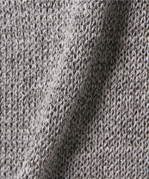 2 class.ics（トゥークラスドットイクス）の「リネンニット（ニット/セーター・メンズ・グレー/グリーン/ネイビー・SMALL/MEDIUM）」の9枚目の写真