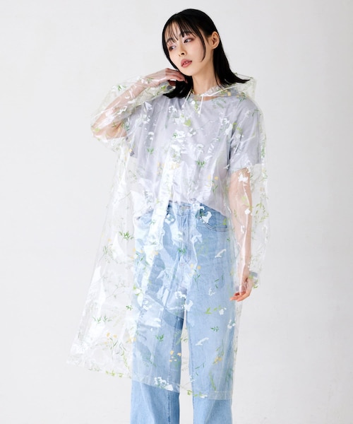 3coins（3coins）の「フラワーレインコート（レインコート/ポンチョ