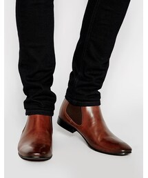 asos | ASOS Chelsea Boots in Leather(ブーツ)