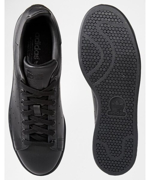 adidas(アディダス)の「Adidas Originals Stan Smith Leather Trainers(スニーカー・メンズ・black・US 11.5/US 7.5/US 8.5/US 8/US 13.5/4.5-4.5/US 6.5/US 5.5/US 12.5/US 9/US 10/US 10.5/US 9.5/US 11)」の3枚目の写真