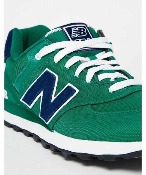 NEW BALANCE(ニューバランス)の「New Balance 574 Canvas Trainers(スニーカー・メンズ・green・10.5-US 10.5/9.5-US 9.5/7.5-US 7.5/8.5-US 8.5/11.5-US 11.5/8-US 8.0/10-US 10.0/9-US 9.0/6.5-US 6.5)」の3枚目の写真