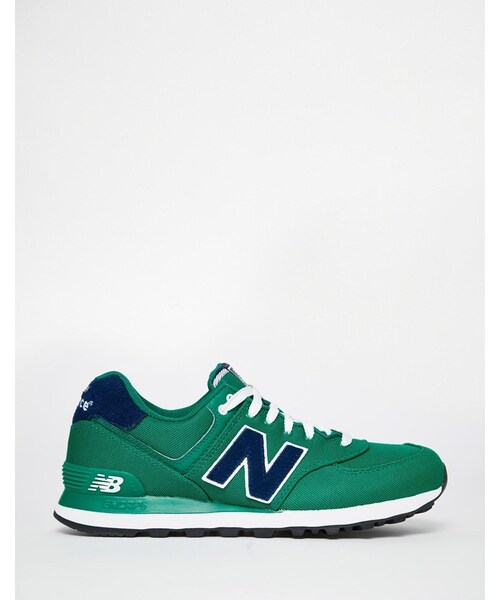 NEW BALANCE(ニューバランス)の「New Balance 574 Canvas Trainers(スニーカー・メンズ・green・10.5-US 10.5/9.5-US 9.5/7.5-US 7.5/8.5-US 8.5/11.5-US 11.5/8-US 8.0/10-US 10.0/9-US 9.0/6.5-US 6.5)」の4枚目の写真