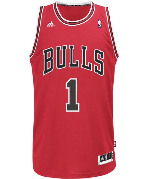 美品Adidas NBA CHICAGO BULLS 1 ROSE Jersey