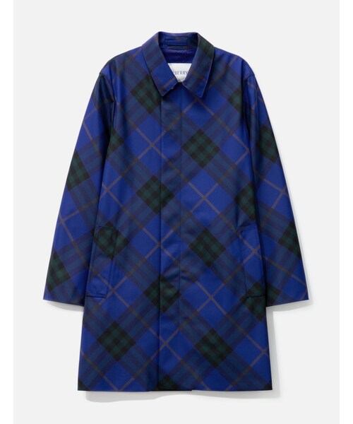 Mid-Length Check Car Coat