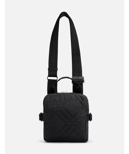 Check Jacquard Crossbody Bag
