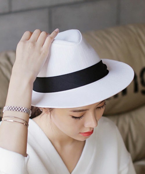 DHOLIC（ディーホリック）の「6colors中折れハット（ハット・レディース・ピンク/ブラック/ネイビー/ライトベージュ/ライトブルー/ホワイトアイボリー・ONE/FREE）」の2枚目の写真