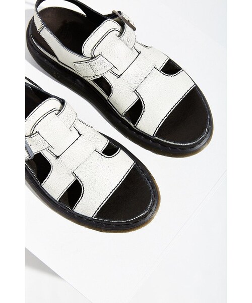 Dr. Martens(ドクターマーチン)の「Dr. Martens Asha Leather Sandal(サンダル・レディース・WHITE/BLACK・8/6/7/9/10)」の6枚目の写真