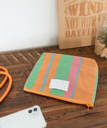 BAYFLOW（ベイフロー）の「[内側が汚れにくい]BF JUICY COLORSストライプポーチ（財布/小物）」