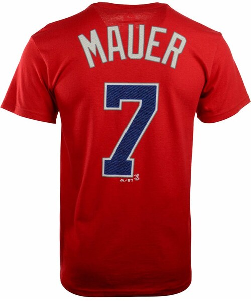 Majestic Men's Joe Mauer Minnesota Twins Official Player T-Shirt