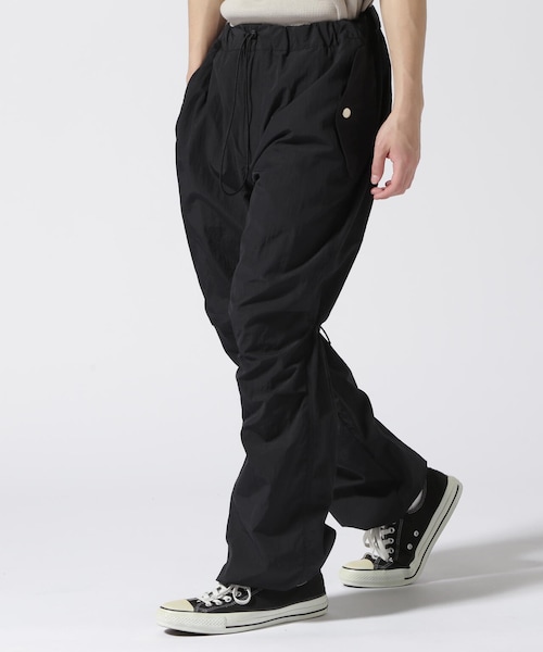Jieda ジエダ ナイロン パラシュートパンツ ブラック B'2nd（ビーセカンド）の「JieDa（ジエダ)PARACHUTE PANTS