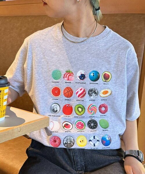 CIAOPANIC TYPY（チャオパニックティピー）の「【UNISEX】アソートコレクターTee（Tシャツ/カットソー・レディース・ホワイトその他1/ホワイトその他2/スカイブルー/ライトグレー/ブラック・M/L）」の4枚目の写真