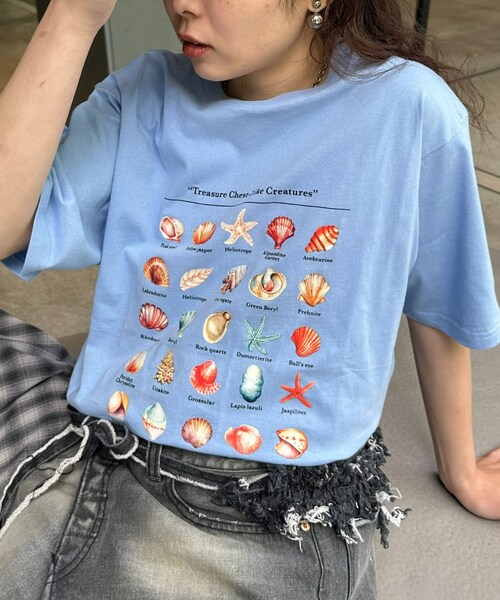 CIAOPANIC TYPY（チャオパニックティピー）の「【UNISEX】アソートコレクターTee（Tシャツ/カットソー・レディース・ホワイトその他1/ホワイトその他2/スカイブルー/ライトグレー/ブラック・M/L）」の5枚目の写真