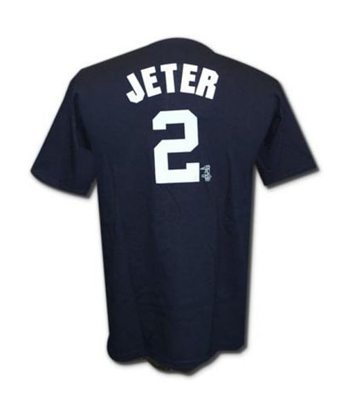 MAJESTIC（マジェスティック）の「Majestic Kids' Short-Sleeve Derek Jeter New York Yankees Player T-Shirt（Tシャツ/カットソー・キッズ・Navy・L）」の2枚目の写真