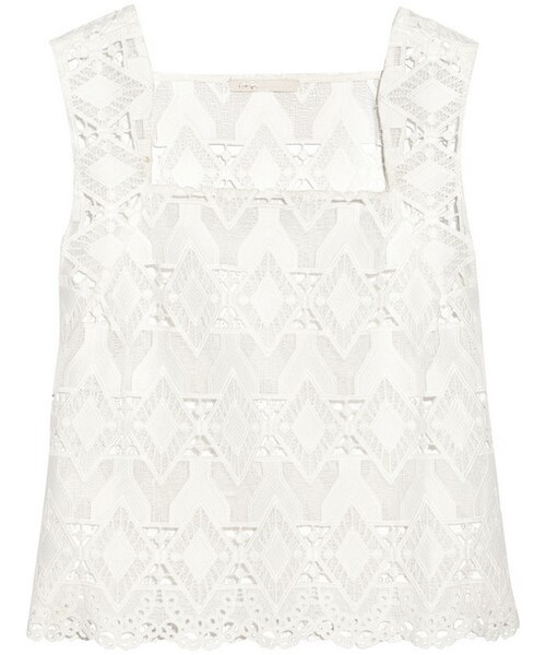 Maje(マジェ)の「Maje Linda macramé lace top(Tシャツ/カットソー・レディース・White・1/2/3)」の1枚目の写真