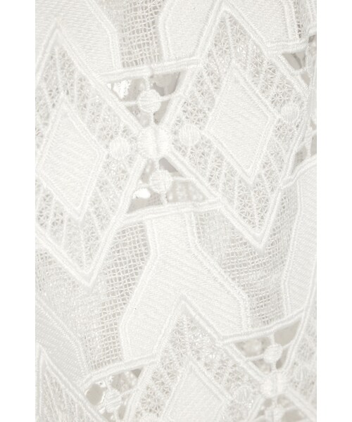 Maje(マジェ)の「Maje Linda macramé lace top(Tシャツ/カットソー・レディース・White・1/2/3)」の2枚目の写真