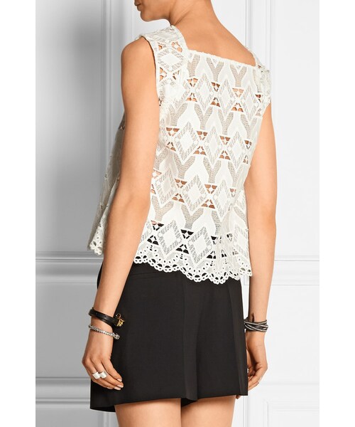 Maje(マジェ)の「Maje Linda macramé lace top(Tシャツ/カットソー・レディース・White・1/2/3)」の4枚目の写真