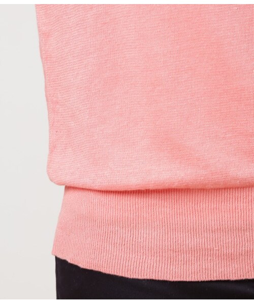 ROPE' PICNIC（ロペピクニック）の「フレンチリネンロングプルオーバー（ニット・レディース・ホワイト/グリーン/ネイビー/ブルー系/ピンク/イエロー・38）」の12枚目の写真