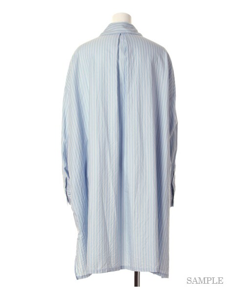 FRAY I.D(フレイアイディー)の「ビッグロングシャツワンピース(シャツワンピース・レディース・WHT/BLU/KKI・F)」の5枚目の写真