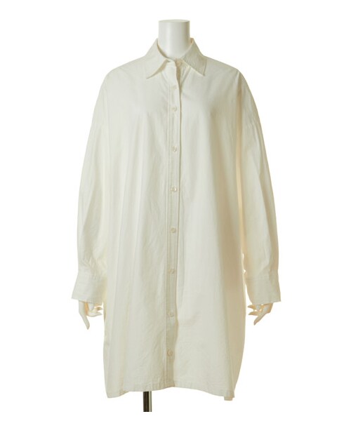 FRAY I.D(フレイアイディー)の「ビッグロングシャツワンピース(シャツワンピース・レディース・WHT/BLU/KKI・F)」の1枚目の写真